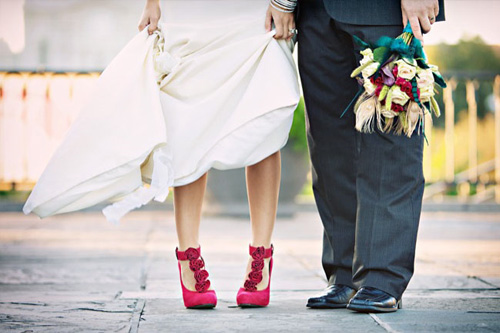 Colourful and Bright Bridal Shoes