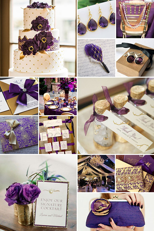 Gold and Purple Weddings