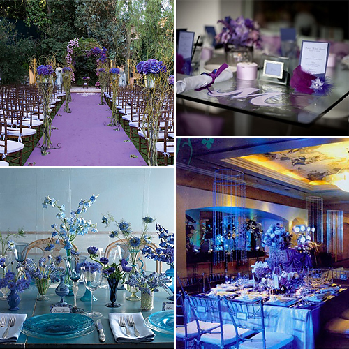 Royal Blue And Purple Wedding Theme