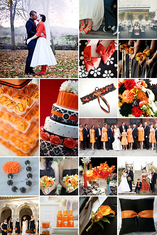 Black and Orange Weddings