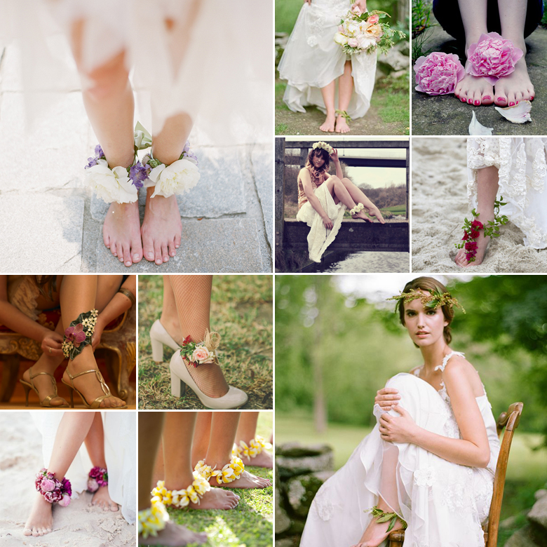 Floating on Flowers { Floral Anklets }