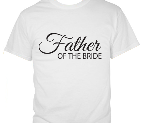 Father of the Bride  Cursive Style T-Shirt